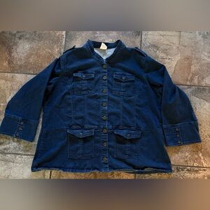 DG2 Diane Gillman Women's Blue Denim Jacket